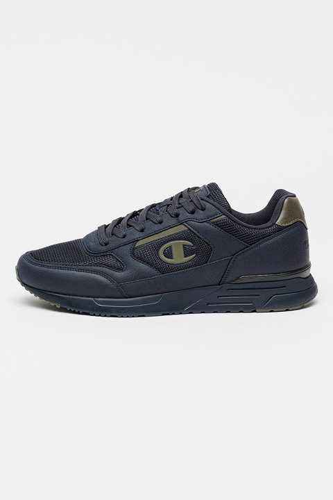 Champion, Pantofi sport Reyli cu garnituri din plasa, Gri carbune