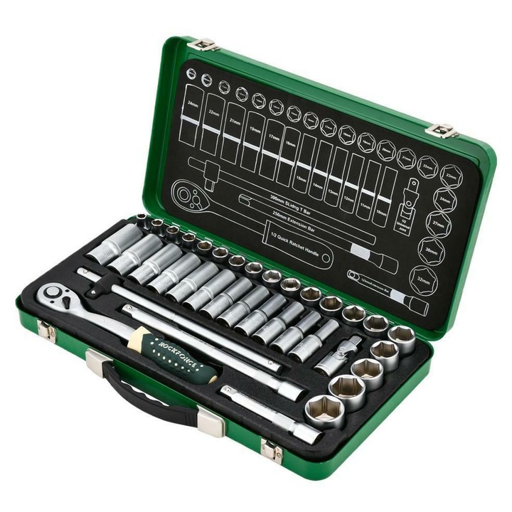 Set chei Topcon, 1/2" 8-32mm