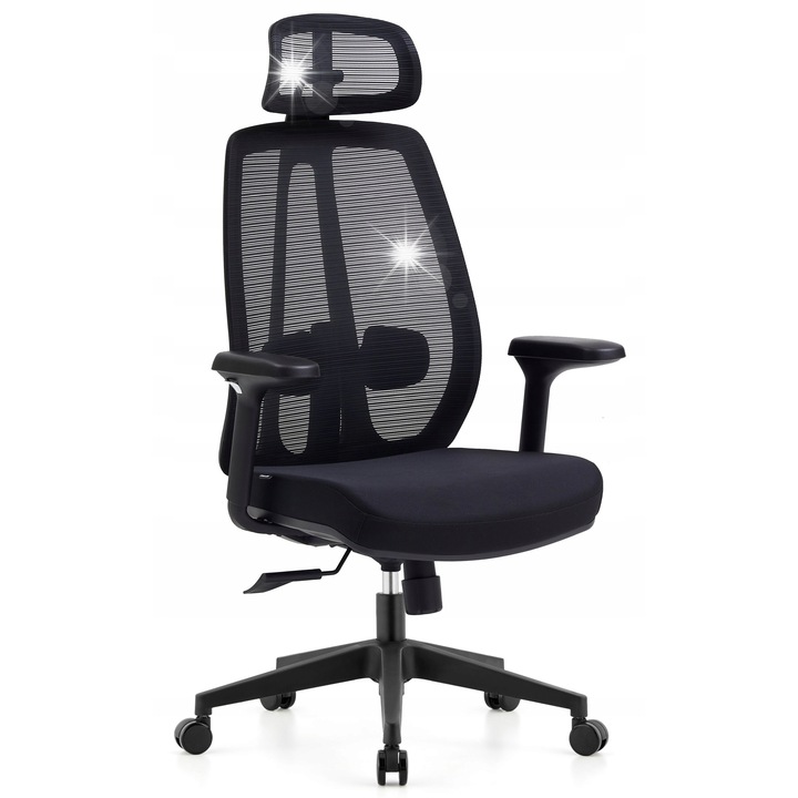 Cobra irodai szék, COBRA Office Plus HF504BK modell, fekete színű