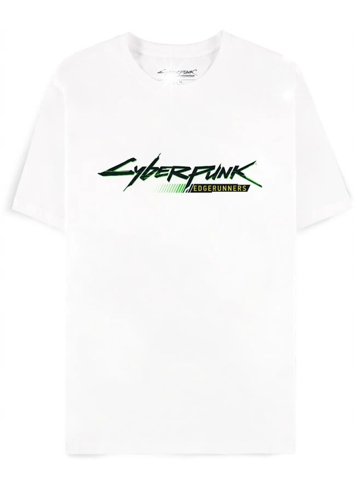 Férfi póló, Difuzed, Cyberpunk: Edgerunners, fehér, 2XL INTL