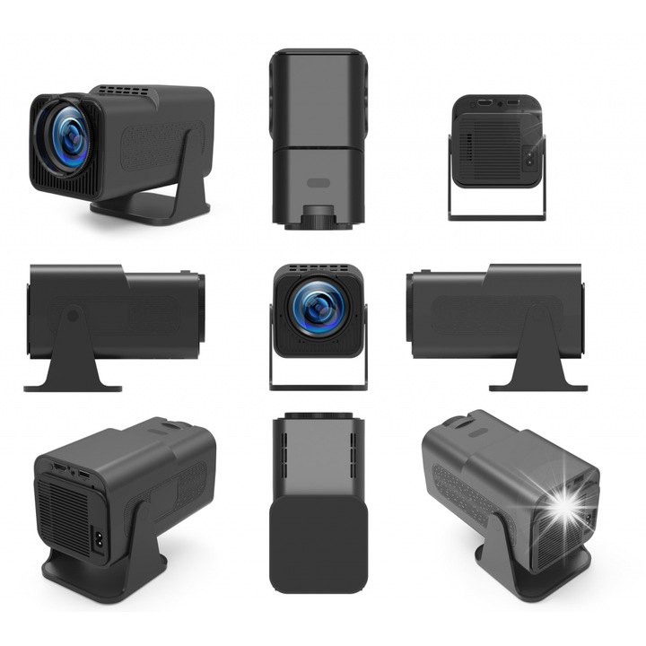 Видеoпроектор ART X2H, Full HD 1920x1080, 300 ANSI лумена, Android 12.0, 10,5x10,5x22см, пълен комплект