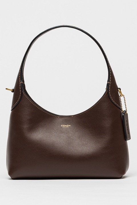 COACH, Brooklyn bőr válltáska, Sötétbarna