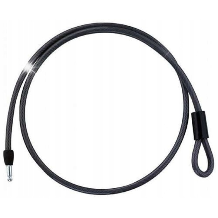 Linka antifurt Trelock ZR 310, 10mm, 100cm, cu suport, negru