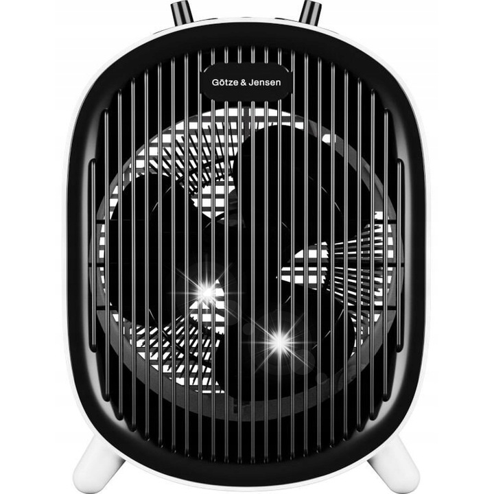 Aeroterma Gotze & Jensen FH300, 2000W, fehér-fekete, 2 fűtési fokozat