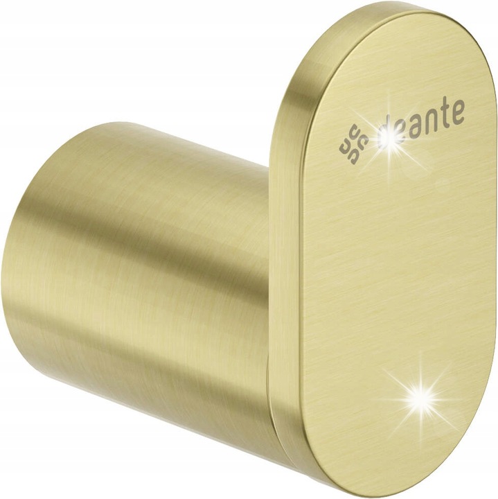 Suport baie Deante Round, wieszak auriu, 5x2.8x5cm, set montaj inclus
