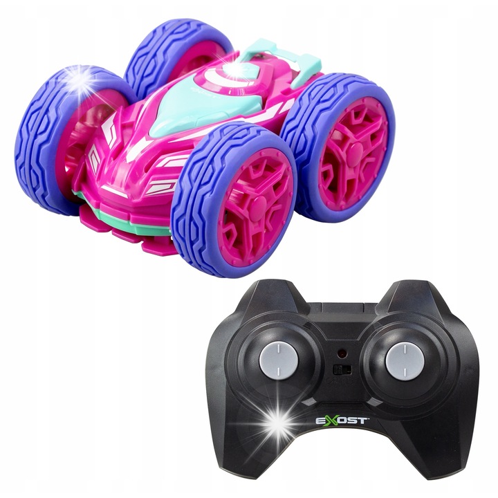 Exost Mini 360°-os forgású, kétirányú karosszériás, többszínű autó, gyerekeknek 5+ éves kortól