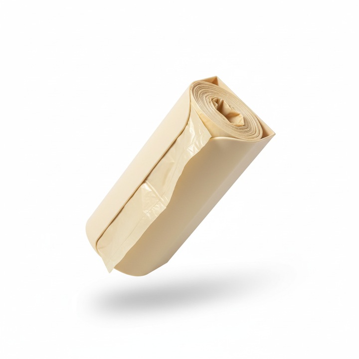 Adagoló típusú tartó szemeteszsák tekercshez, kétoldalas ragasztószalaggal szerelhető, fehér