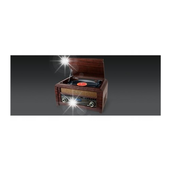 Pick-Up MUSE MT-115 DAB, Bluetooth, USB, 20W, дърво