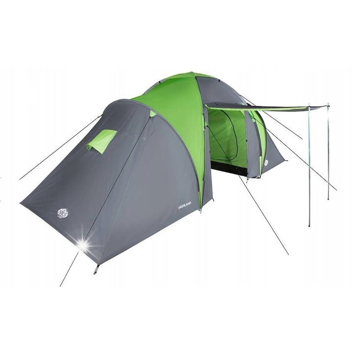 Cort camping Nils Camp Highland NC6031, 6 személyes, vízállóság 4000mm, szürke-zöld, 180x210x200cm