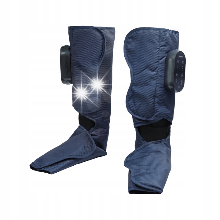 Масажор за крака Medivon Misto, 4 режима на масаж, 3 нива на топлина, син цвят, пълен комплект