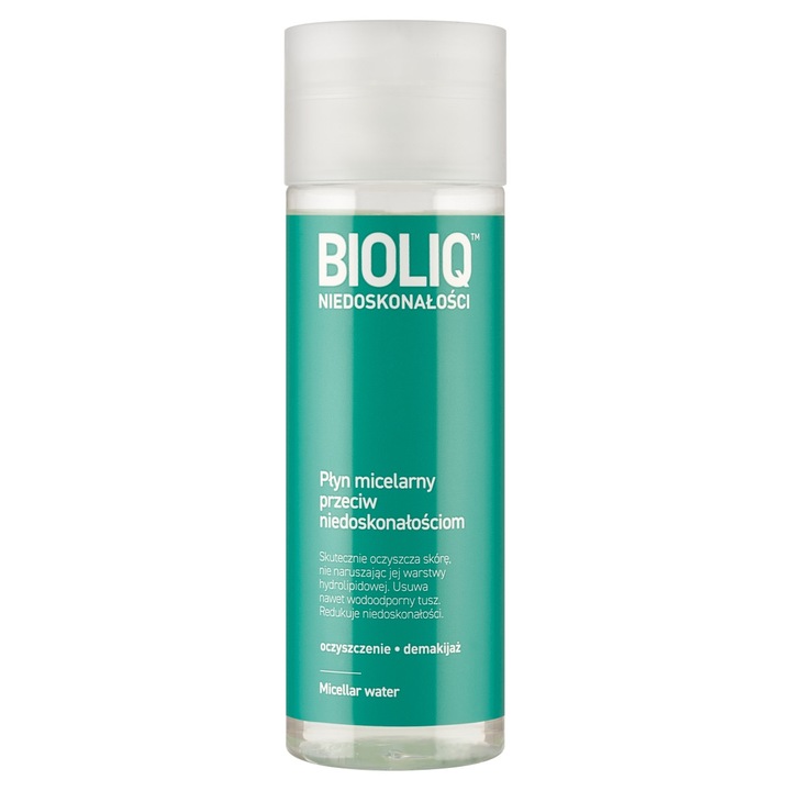 Apa micelara Bioliq, 200 ml, curatare, reducerea imperfectiunilor, pentru ten mixt sau gras