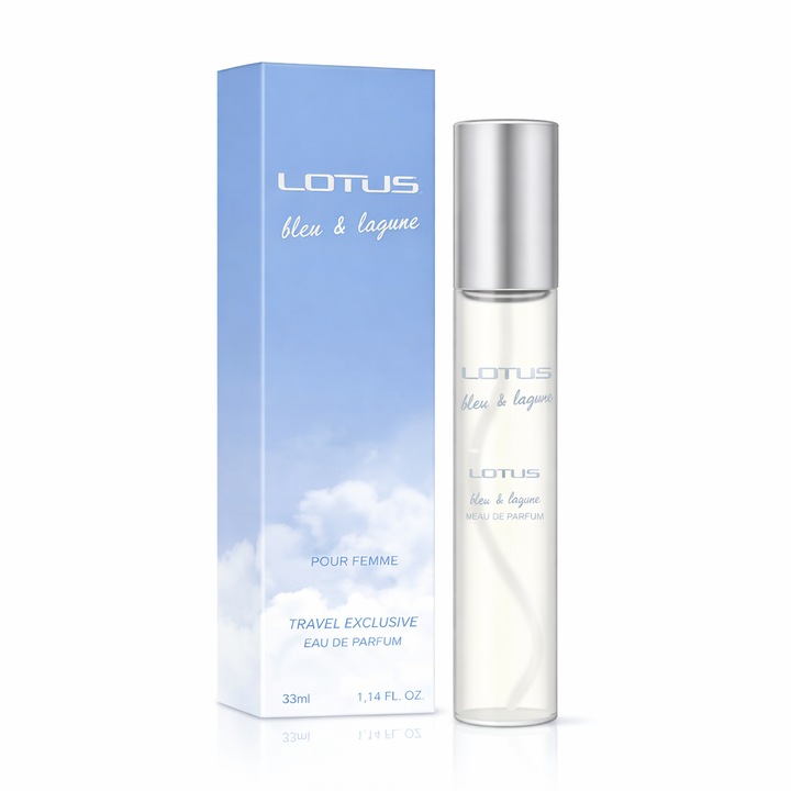 Apa de parfum, LOTUS, Bleu & Lagoon Travel, Femei, 33 ml