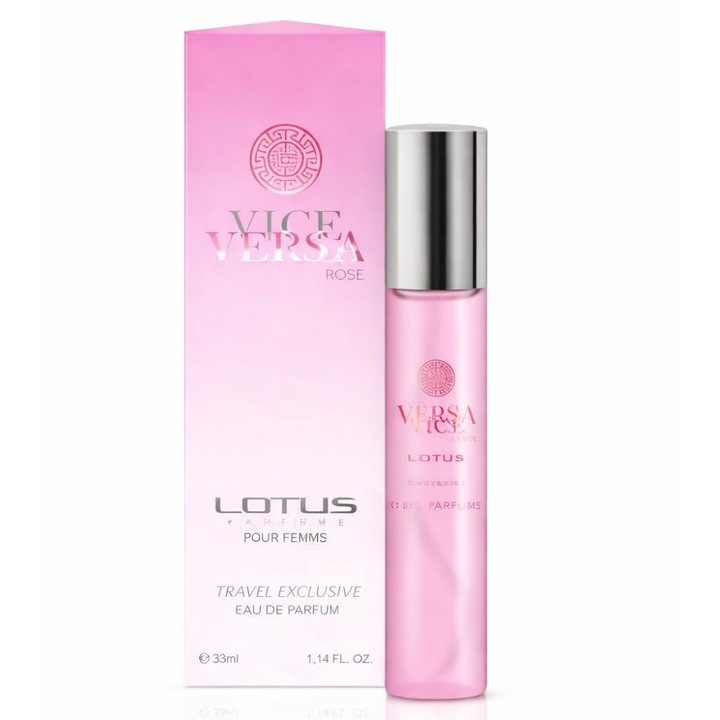 Eau de parfum, LOTUS, Vice Versa Rose Travel, Női, 33 ml