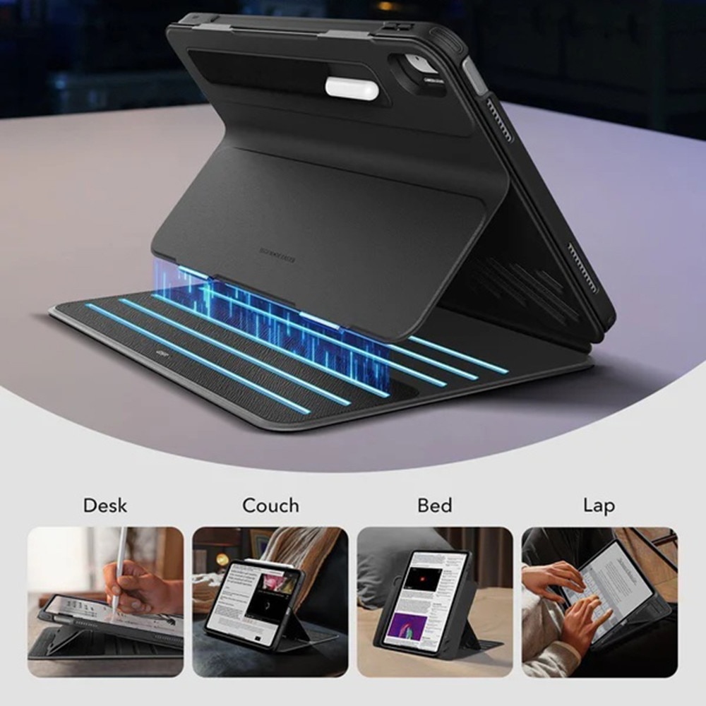 Husa pentru iPad 10 (2022) 10.9 / 11 (2025) / 12 (2026) - ESR Shift Magnetic - Black