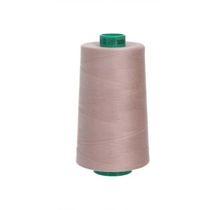 Ata de cusut finete 80, con 5000 m, pentru imbracaminte usoara si grea, 100% poliester Talia Ariadna, roz prafuit