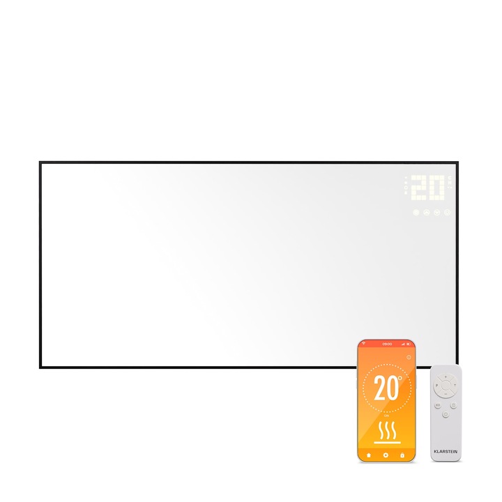 Panou radiant Klarstein Wonderwall Smart Bornholm, 120x60cm, 770W, WiFi, control prin aplicație