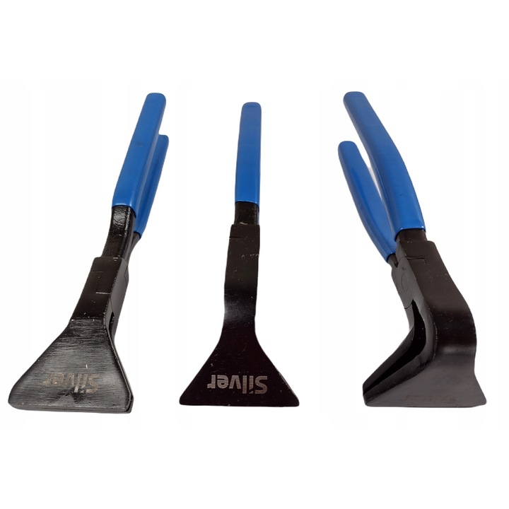 Комплект 3 клещи SilverTools 265x60mm, 270x60mm, 275x60mm, сребрист