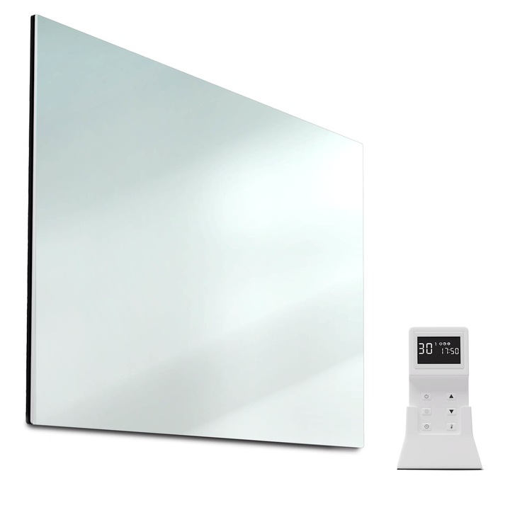 Incalzitor cu infrarosu Klarstein Marvel Mirror, 600 W, temporizator saptamanal, oglinda, 100x60cm