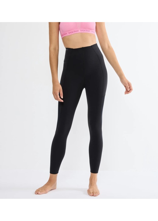 Colanti Triaction, magas derék, légáteresztő, fekete, GRS gyár 62% poliamid, 38% elasztán, XL INTL