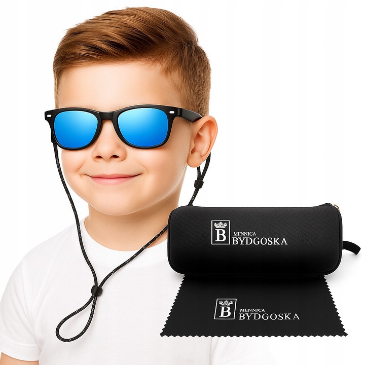 Слънчеви очила, поляризирани, за момчета, деца 4–11 години, гъвкави, еластични, UV400, слънцезащита, лято