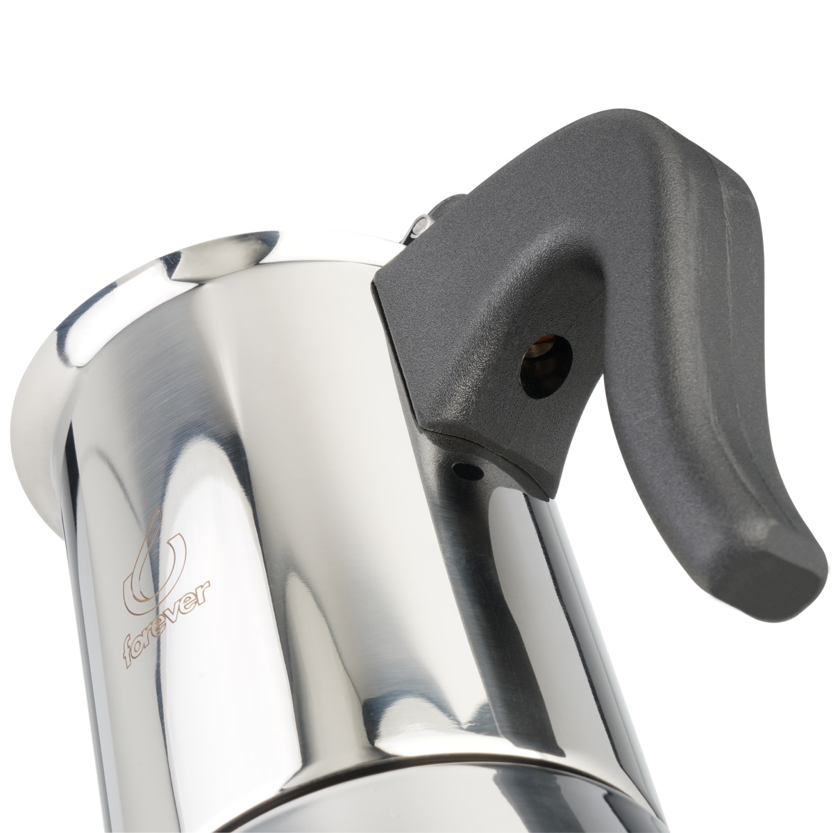Espressor pentru aragaz Forever Moka Pot cu inductie Miss Splendy 4 cupe - Otel Inoxidabil