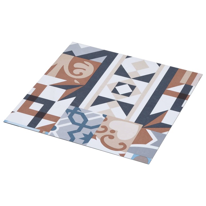 Set Placi de Pardoseala vidaXL, 55 pcs Multicolour 5, 11 m² PVC