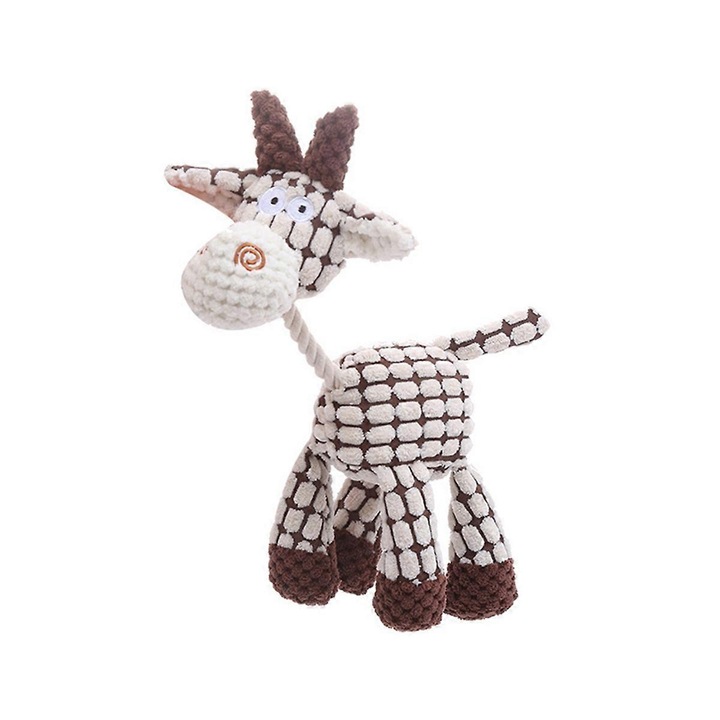 Jucarie pentru caini, Alb/Maro