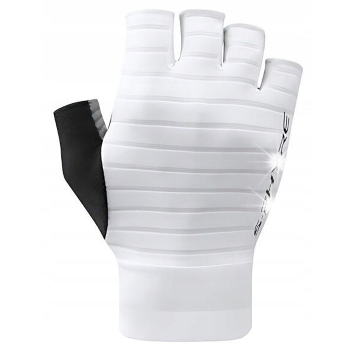 Shimano S-Phyre sportkesztyű, fehér, L méret, gravel, MTB, országúti kerékpározáshoz, ujjatlan, nyári szezonra