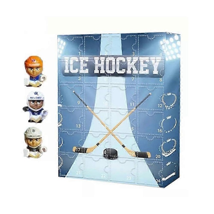 Calendar de Advent Hockey 2024, 24 usi mici, numaratoare inversa 24 zile