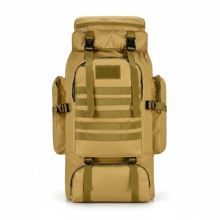 Rucsac drumetie Byseng 80L ergonomic rezistent apa khaki