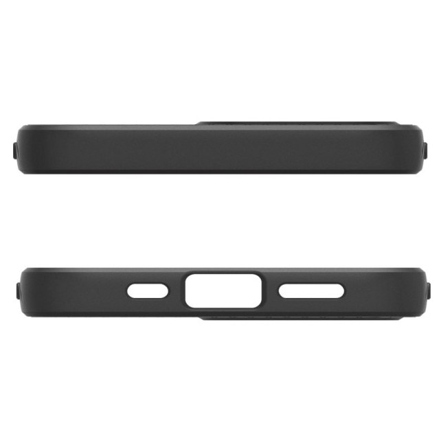 Husa Spate Spigen Liquid Air Compatibila Cu iPhone 17e, Materiale Premium, Silicon - Matte Black, Kit Upzz® Inclus