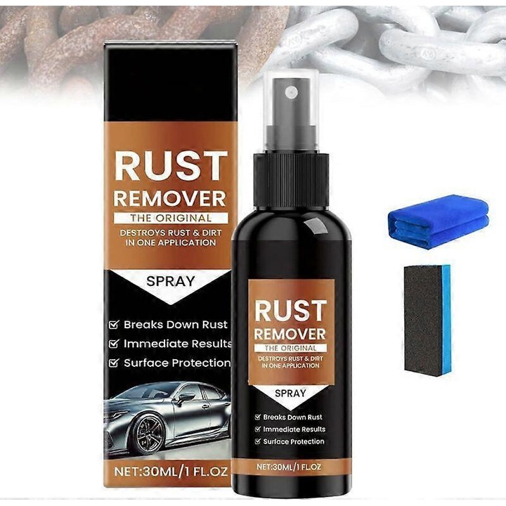 Spray de indepartare a ruginii, indepartare zgarieturi auto, pentru metal