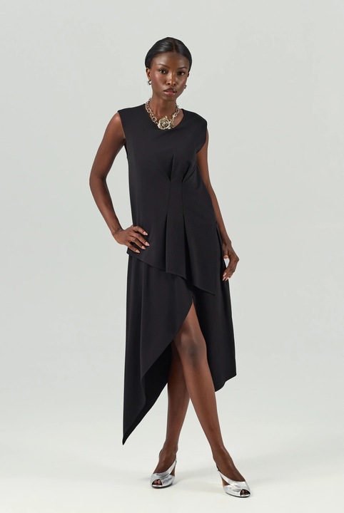 Rochie neagră mărimea mididwqfwq, Negru