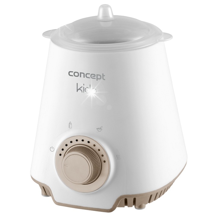Cumisüveg melegítő Concept Kido OL4000, fehér, 40-100°C, sterilizáló funkció, készlet 180 ml-es tartállyal