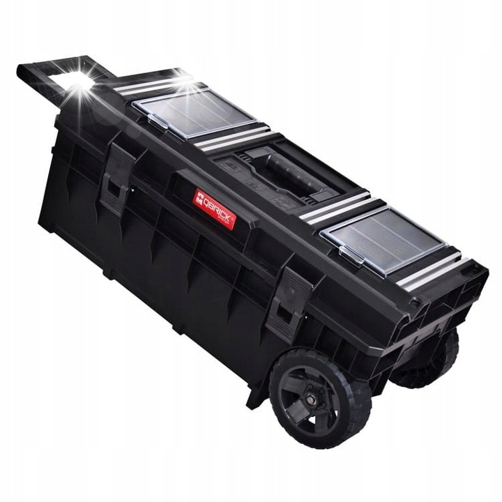 Qbrick szerszámosláda, 50l, 32.2x38.5x79.3cm, műanyag, fekete