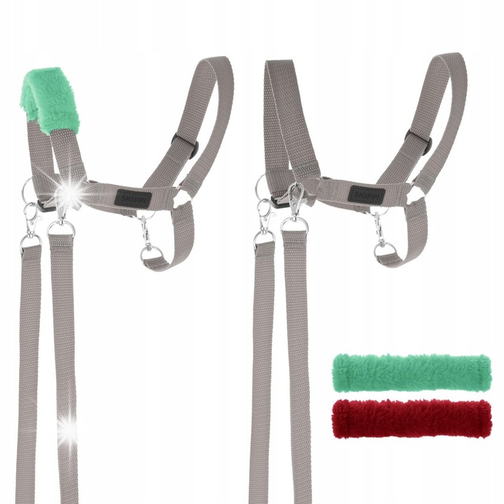 Kantar Skippi zabla a Hobby Horse-hoz, 2 cserélhető szőrme, szürke, univerzális méret