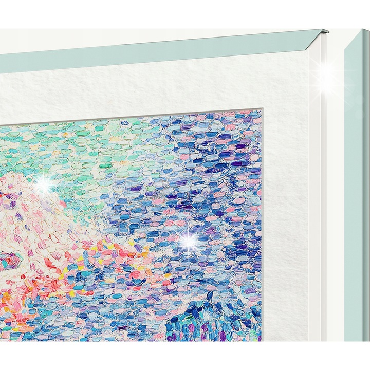 TCL FRM653A-O dekoratív TV keret, 65 hüvelykes, menta, könnyű összeszerelés