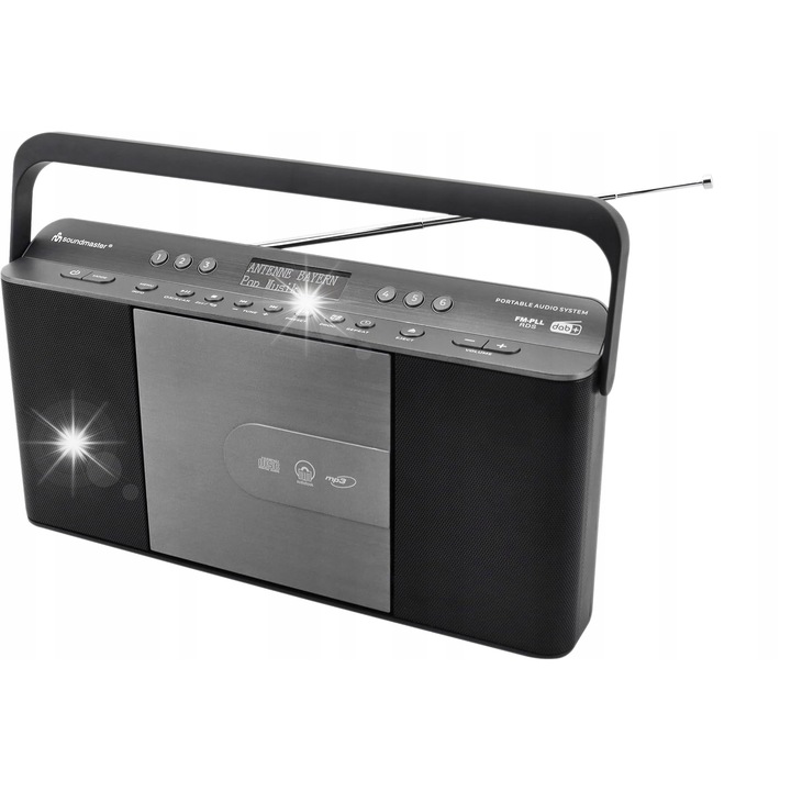 Радио преносимо SOUNDMASTER RCD1870SW DAB+ FM, стерео, черно-сребристо, 320x212x65mm