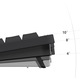 Безжична механична клавиатура NuPhy Node 100 Low-Profile, PBT капачки за клавиши, RGB LED, Bluetooth/2.4GHz/USB-C, Blush nano Switch, сива