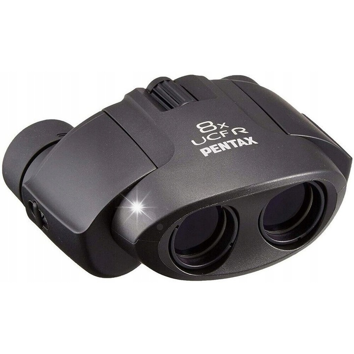Binoclu Pentax UCF-R 8x21, 8x marire, 21mm diametru obiectiv, negru, 110x83x48mm