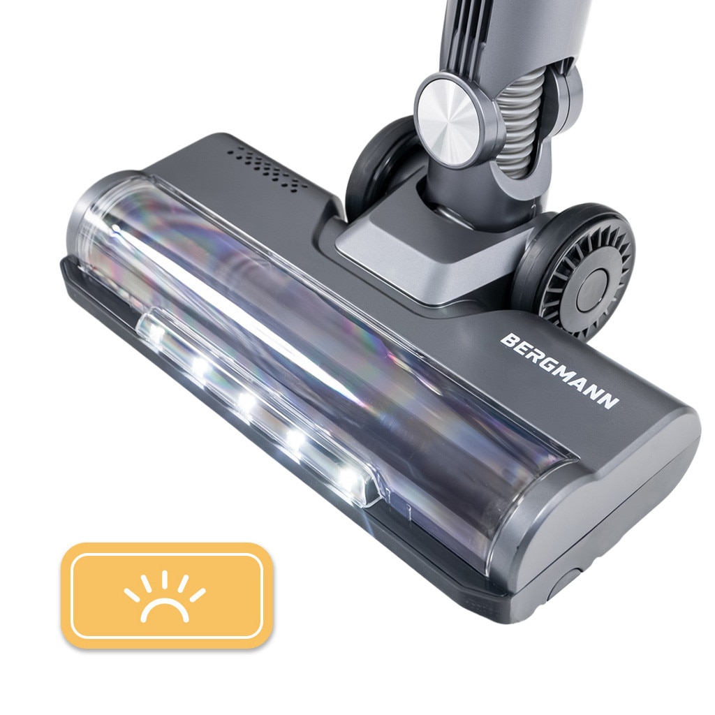 Aspirator vertical BERGMANN HAX 125, 450 W, 31 kPa, filtr HEPA, 3 niveluri de putere, 650 ml, 45 min autonomie
