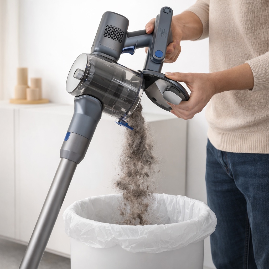 Aspirator vertical BERGMANN HAX 125, 450 W, 31 kPa, filtr HEPA, 3 niveluri de putere, 650 ml, 45 min autonomie