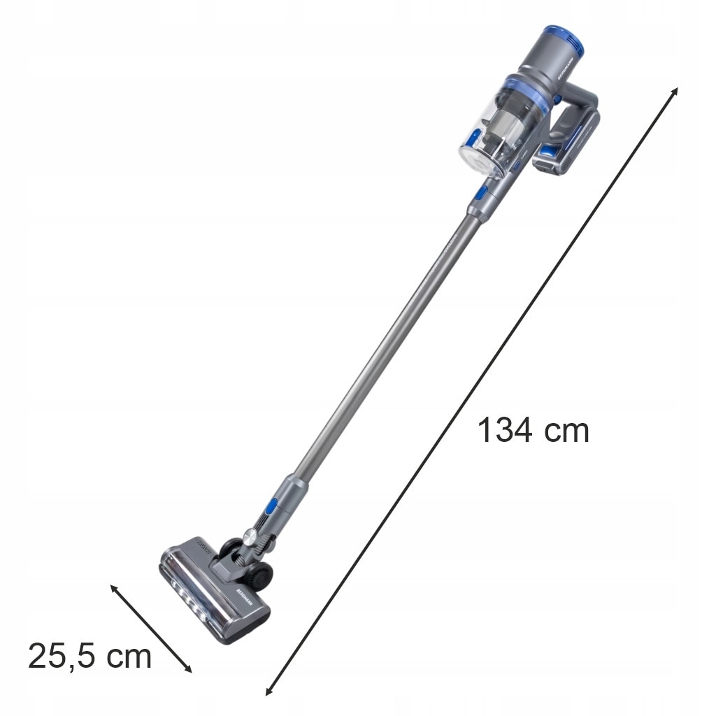 Aspirator vertical fără fir, BERGMANN, HAX 103, 300 W, filtr HEPA, acumulator 2500 mAh, 650 ml