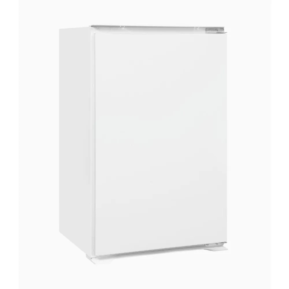 Mini frigider incorporabil Exquisit, ideal pentru rulote/pensiuni/camere de hotel, capacitate 118 litri, H 88, compatiment pentru fructe/legume, panou de control mecanic, zgomot redus, picioare ajustabile, compact, design modern, alb