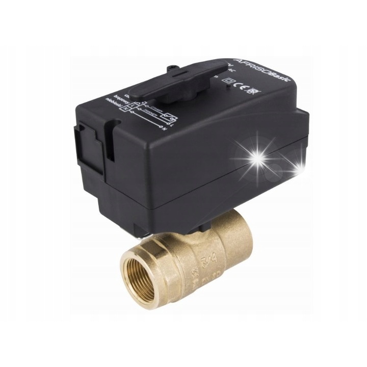 Afriso DN25, Rp1", 60 m3/h, 230 V AC kétutas golyóscsap