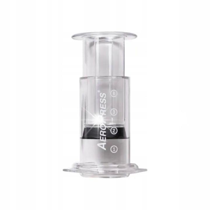 Cafetiere AeroPress Clear, transparent, set cu 100 filtre, 250ml