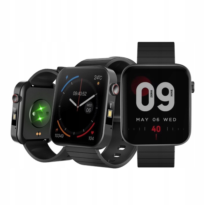 Smartwatch Bemi CID2, 1.69 inch, monitorizare ritm cardiac, oxigen, cu termometru si lanterna