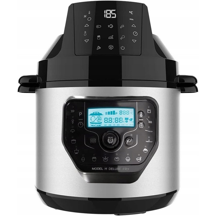 Multicooker Cecotec GM H Deluxe Fry, inox, 6 liter, 1000W, komplett szett
