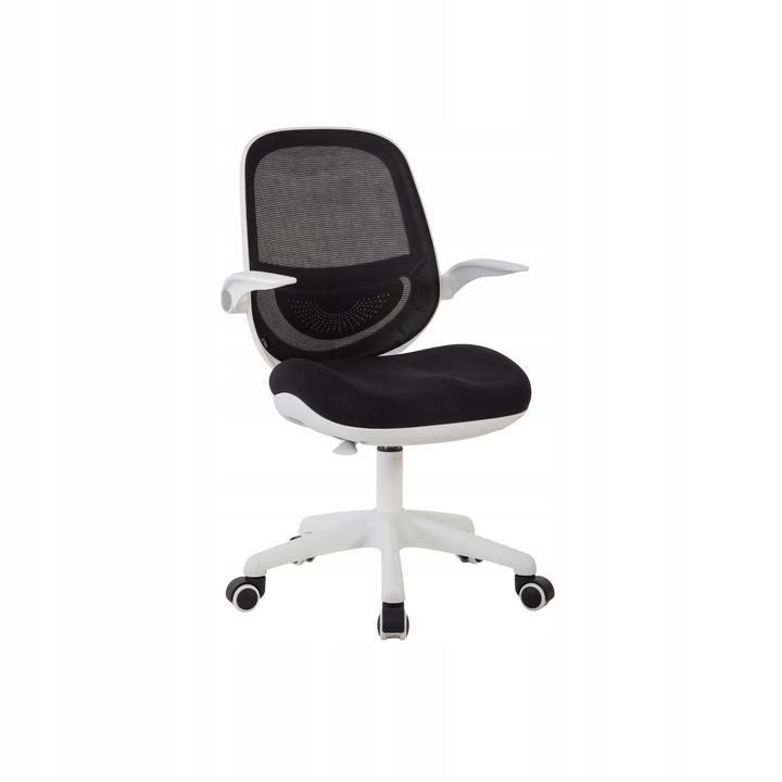 Cobra King Junior HF100BK forgószék, fekete, fehér, irodai és szobai, textil anyag