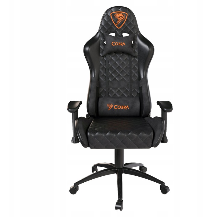 Cobra Draco gamer szék, fekete, 44-52cm ülésmagasság, 170-190cm ajánlott magasság, 130kg maximális teherbírás